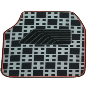 Car Carpet Flat Foot Pad Check Pattern